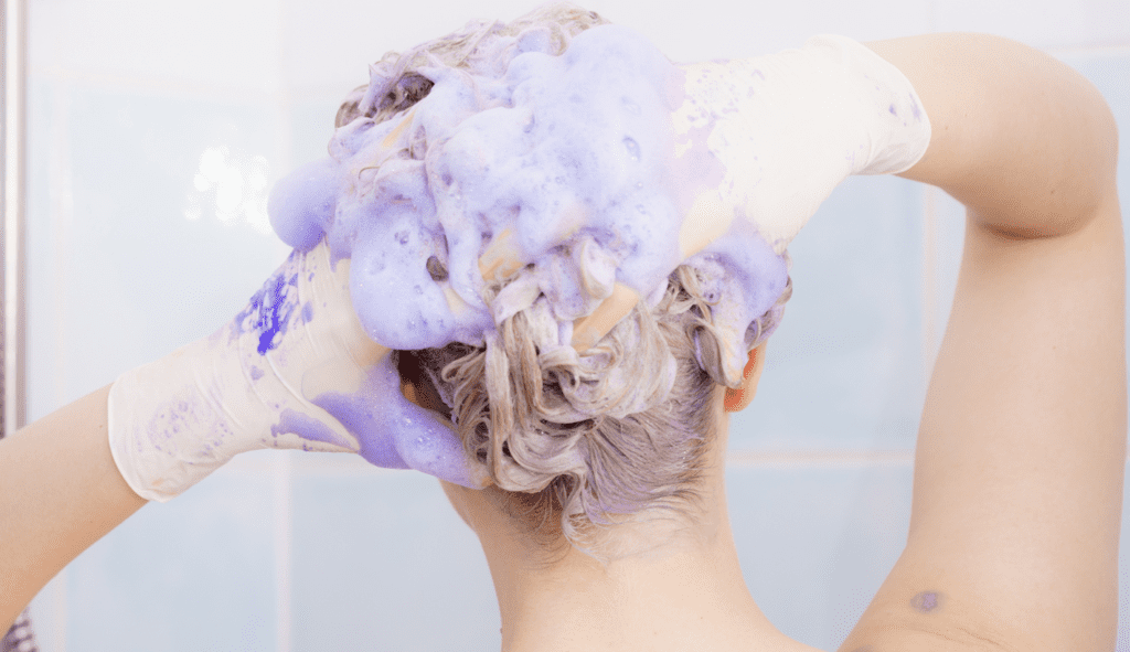 How to get purple shampoo out of hair fast